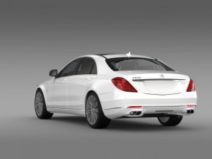 mercedes benz s 600 v12 w222 2014 3D 模型