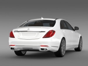 mercedes benz s 600 v12 w222 2014 3D 模型