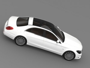 mercedes benz s 600 v12 w222 2014 3D 模型