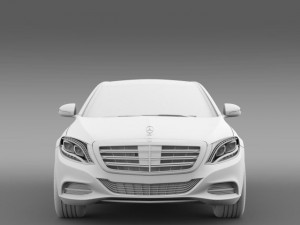 mercedes benz s 600 v12 w222 2014 3D 模型