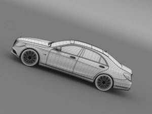 mercedes benz s 600 v12 w222 2014 3D Model