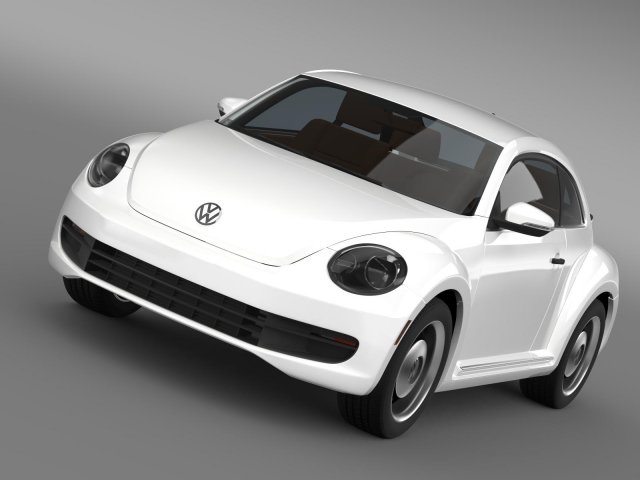 volkswagen beetle classic 2015 3D Модель .c4d .max .obj .3ds .fbx .stl .blend 