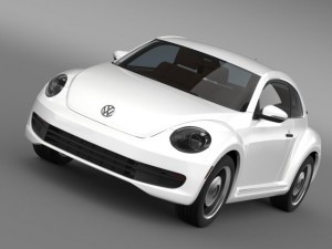 volkswagen beetle classic 2015 3D Model