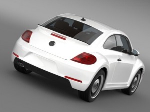 volkswagen beetle classic 2015 3D Модель