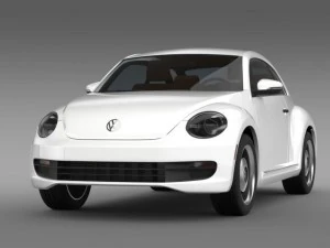 volkswagen beetle classic 2015 3D Model