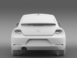 volkswagen beetle classic 2015 3D Модель