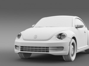 volkswagen beetle classic 2015 3D Модель
