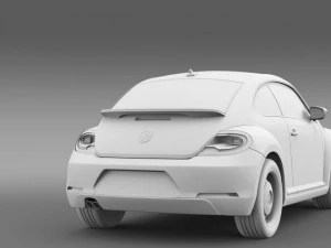volkswagen beetle classic 2015 3D Model
