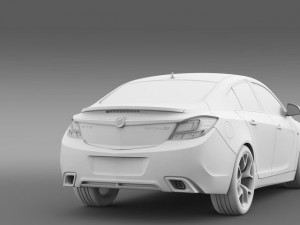 buick regal gs concept 2010 3D Model