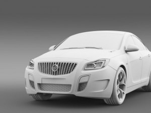 buick regal gs concept 2010 3D Model