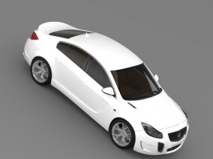 buick regal gs concept 2010 3D Model