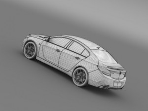 buick regal gs concept 2010 3D Model