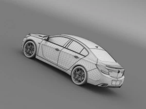 buick regal gs concept 2010 3D Model