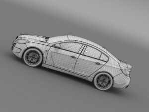 buick regal gs concept 2010 3D Model