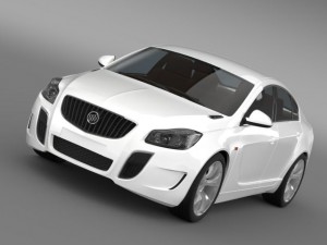 buick regal gs concept 2010 3D Model