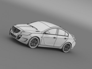 buick regal gs concept 2010 3D Model