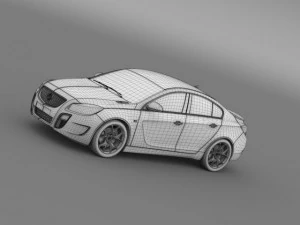 buick regal gs concept 2010 3D Model