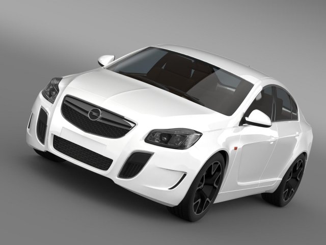 opel insignia opc 2009 2013 3D Модель .c4d .max .obj .3ds .fbx .stl .blend 