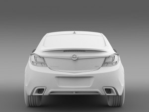 opel insignia opc 2009 2013 3D Модель