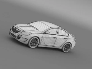 opel insignia opc 2009 2013 3D Model