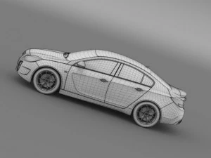 opel insignia opc 2009 2013 3D Model