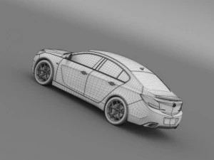 opel insignia opc 2009 2013 3D Model