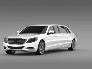 Mercedes-Benz S-Klasse Pullman-Limousine 2016 3D Modell