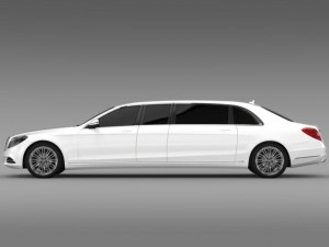 mercedes benz s klasse pullman limousine 2016 3D Модель
