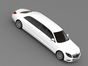mercedes benz s klasse pullman limousine 2016 3D Модель