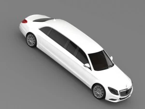 Mercedes-Benz S-Klasse Pullman-Limousine 2016 3D Modell