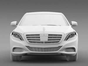 mercedes benz s klasse pullman limousine 2016 3D Модель