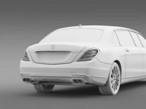 Mercedes-Benz S-Klasse Pullman-Limousine 2016 3D Modell