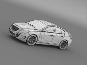 buick regal gs 20112013 3D Model