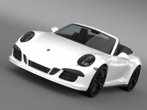porsche 911 carrera 4 gts cabriolet 991 2015 3Dモデル