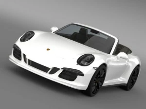 porsche 911 carrera 4 gts cabriolet 991 2015 Modelo 3D