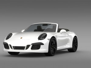 porsche 911 carrera 4 gts cabriolet 991 2015 3D मॉडल
