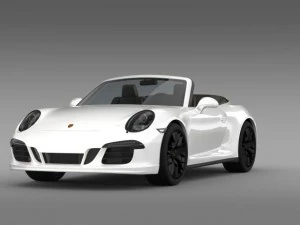 porsche 911 carrera 4 gts cabriolet 991 2015 3D Model