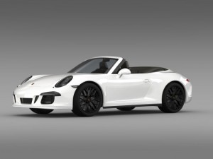 porsche 911 carrera 4 gts cabriolet 991 2015 3D मॉडल