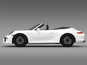 porsche 911 carrera 4 gts cabriolet 991 2015 3D मॉडल