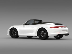 porsche 911 carrera 4 gts cabriolet 991 2015 3D मॉडल