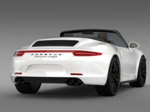 porsche 911 carrera 4 gts cabriolet 991 2015 3D मॉडल