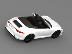 porsche 911 carrera 4 gts cabriolet 991 2015 3D मॉडल