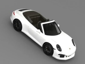porsche 911 carrera 4 gts cabriolet 991 2015 3D Model