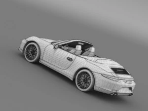 porsche 911 carrera 4 gts cabriolet 991 2015 3D Model