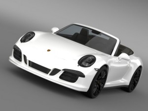 porsche 911 carrera gts cabriolet 991 2015 3Dモデル