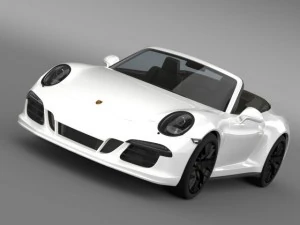 porsche 911 carrera gts cabriolet 991 2015 Modelo 3D
