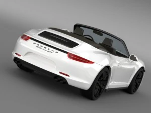 porsche 911 carrera gts cabriolet 991 2015 3D Model
