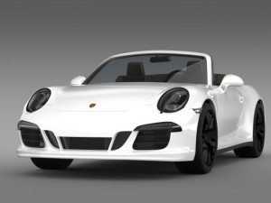 porsche 911 carrera gts cabriolet 991 2015 Modèle 3D