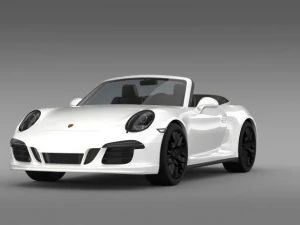 porsche 911 carrera gts cabriolet 991 2015 3D Model