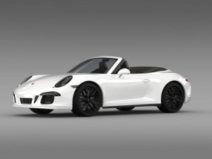 porsche 911 carrera gts cabriolet 991 2015 Modèle 3D